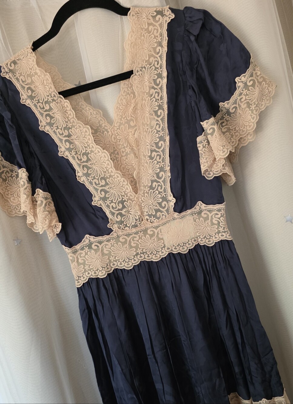 🍒NWT🍒 SPELL OCEAN GOWN DARKEST SAPPHIRE - Picture 6 of 10